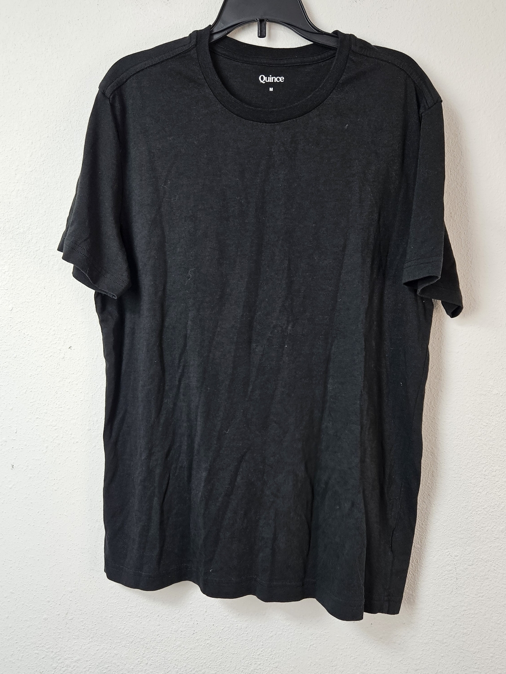 Quince Cotton Modal  Black Crewneck T-Shirt Tee Size Medium